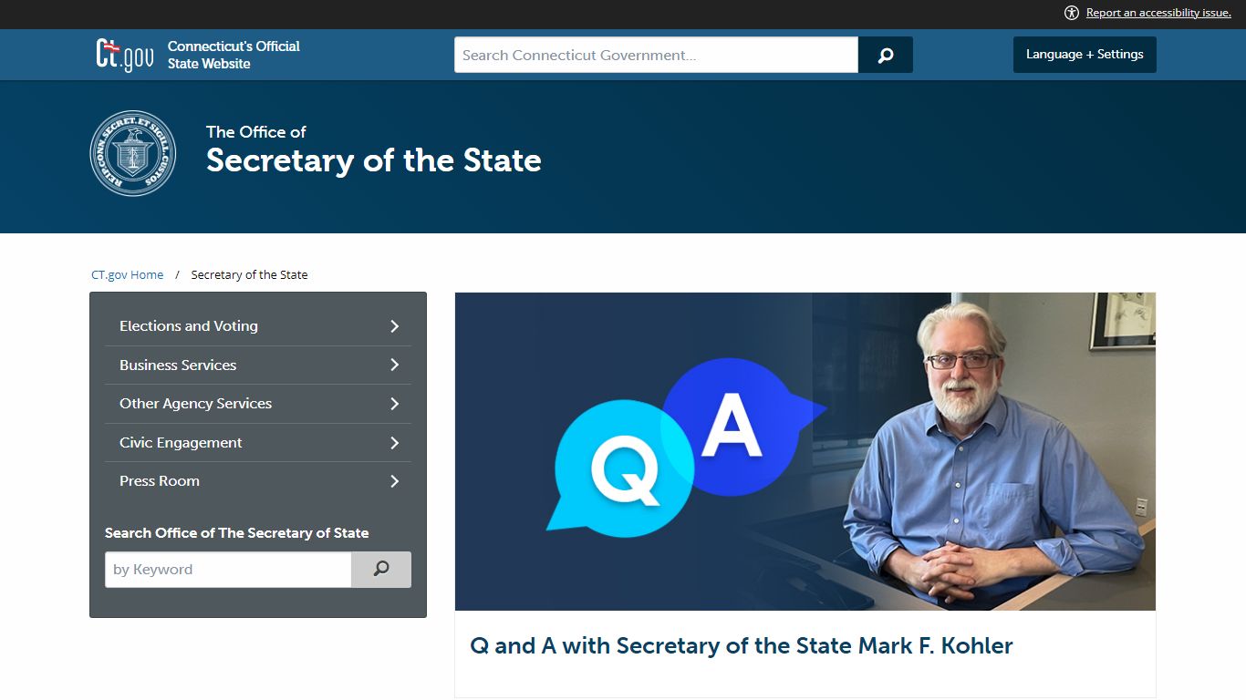 Connecticut Secretary of the State